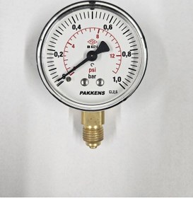 Resim Çap 63 ALTtan 1 Bar Kuru Manometre - Pakkens 