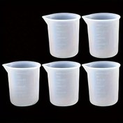 Resim Silikon Ölçü Kapları, Kapasitesi 30ml, 50ml, 100ml, 250ml, 350ml, 450ml, 600ml, 1000ml, Reçine Karıştırması, DIY Sanat El Sanatları, Temizlemesi Kolay İçin Uygun 