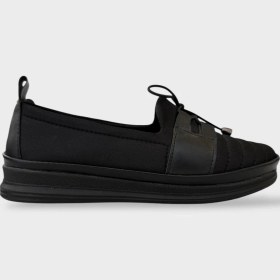 Resim Kadın Ortopedik Comfort Günlük Ayakkabı Siyah - Gümüş Siyah - Gümüş 