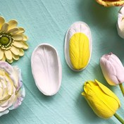 Resim 1 adet, Lale Yapraklı Fondan Kalıbı, 3D Silikon Kalıp, Şeker Kalıbı, Çikolata Kalıbı, Kendin Yap Kek Süsleme Aracı, Pişirme Araçları, Mutfak Aletleri, Mutfak Aksesuarları 
