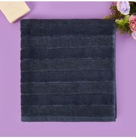 Resim Soft Kadife Ayak Havlusu - Antrasit - 50X70 Cm 