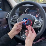 Resim BMW 1/3/5/7 Serisi & X1/X2/X6 Direksiyon Simidi Dekoratif Halka - Evrensel Uyumlu Premium Kalite Araç İçi Aksesuar, Mavi ve Kırmızı Detaylar ile Kolay Kurulum ve Şık Tasarım 