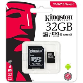 Resim Kingston Micro Sd 32 GB SDCS/32 GB 10 80 Mb/S Hafıza Kartı 