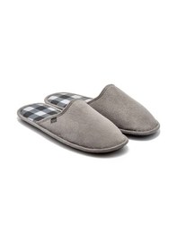 Resim Twigy Ekose Erkek Ev Terliği Gri 41/46 AA0560 Gri 