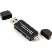 Resim Micro Sd Otg USB Çoklu Kart Okuyucu Telefon ve Bilgisayar Uyuml 