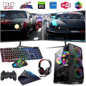 Resim ROGAME İ7 14700f 32gb Ddr4 1tb M2 6gb Rtx3050 Çift 24" Monitörlü Oyun Bilgisayarı (GAMİNG SET) 