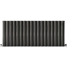 Resim 600mm x 1435mm Lilac Yüksek Isı Kapasiteli Dekoratif Yatay Alüminyum Antrasit Radyatör 