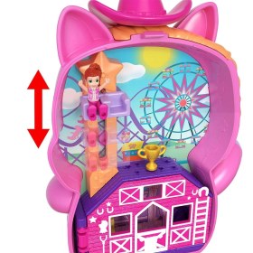 Resim JCR39 Polly Pocket Midilliyle Rodeo Heyecanı Mikro Oyun Seti 