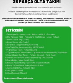 Resim 35 Parça Tam Takım Olta Seti - 300cm Kamış 40-80GR / 40'lık Makine (Gren) 