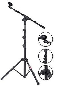Resim Lastvoice MS07 Yüksek Kaliteli Tripod Mikrofon Standı Sehpası 