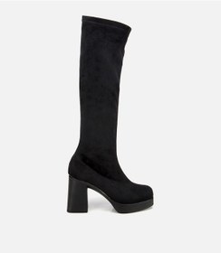 Resim Hotiç Kadın Siyah Streç Kalın Tabanlı Yüksek Topuklu Çizme 01cıh315190a100 01cıh315190a100 Siyah 