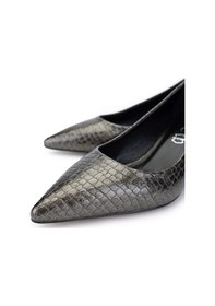 Resim Tamer Tanca Kadın Hakiki Deri Antrasit Stiletto Ayakkabı 886 01 Bn Ayk Sk24-25 Antrasıt Fsly Bsk Antrasit 