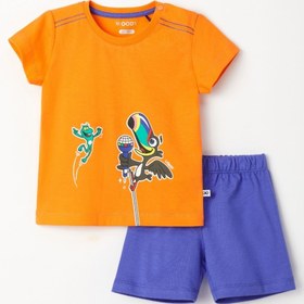 Resim Woody Pamuklu Erkek Bebek Pijama-psu - 539-papaya Rengi 