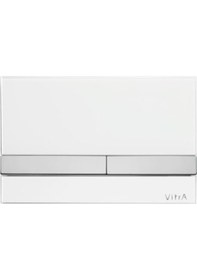 Resim VitrA 740-1100 Select Mekanik Kumanda Paneli Beyaz-krom Cam 