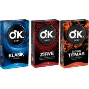 Resim Okey Prezervatif Karışık 3'lü Set 
