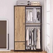 Resim Zizuva Tasarım 190x120x50 CM Ceviz Açık Gardırop 