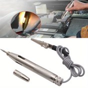 Resim Otomobil Motosiklet Devre Test Cihazı Ölçer DC 6V 12V 24V Prob Işık Sistemi Test Probu Lamba Işık Devresi Test Cihazı Lambası Gerilim Test Kalemi Dedektör Bakır 