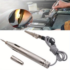 Resim Otomobil Motosiklet Devre Test Cihazı Ölçer DC 6V 12V 24V Prob Işık Sistemi Test Probu Lamba Işık Devresi Test Cihazı Lambası Gerilim Test Kalemi Dedektör Bakır 