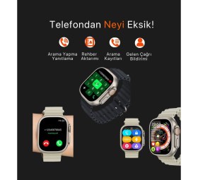 Resim Seyu Watch Ultra Hk8 Pro Max Apple iPhone ve Android Uyumlu Amoled Akıllı Saat 
