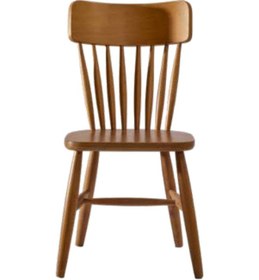 Resim Bengimobilya Sandalye Zus203 Çıtalı Sırtlık Model Ahşap Kayın Iskelet Parlak C 