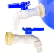 Resim 1/2 İnç Yedek Tüfek Su Düzeni - Yağmur Varili ve Bahçe Su Tankı için Mavi Saplı Dayanıklı Plastik Musluk, Kolay Kurulumlu Musluk Valfi, Su Koruma Musluğu | Modern Musluk Tasarımı | Dayanıklı Plastik Musluk 