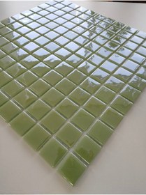 Resim MozaiKristaL Mutfak Tezgah Arası Ve Tüm Yüzeyler Için 25x25x5 Mm Mint Yeşili Cam Mozaik ( 1 Koli=1 M2 Fiyatıdır) 