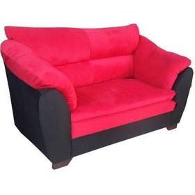 Resim Kumaş İkili Ofis Kanepesi Ps Cafe Koltuğu Model İsmi: Rooza Kırmızı 