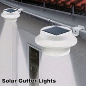 Resim 1 adet Açık Hava Akıllı Güneşli Kiriş Işıkları, 3 LED Boncuklu Akıllı Güneş Çit Işığı, Dış Mekan Akıllı Güneş Merdiven Işığı için Raylar, Dış Duvarlar, Güverte, Bahçeler, Yollar, Arka Bahçeler, Pervazlar, Veranda Aydınlatması, Akıllı Algılama - Işık algılama 