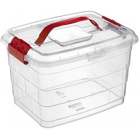 Resim Kulplu Plastik Taşıma Saklama Kabı 5 Litre 