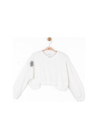 Resim Nk Kids Kız Çocuk Sweatshirt 37818 Ekru 