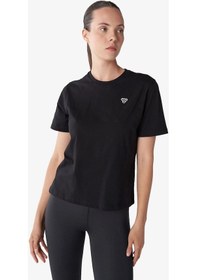 Resim Hummel Hmlt-ic İcona Regular Kadın Siyah T-shirt 911867-2001 Siyah 