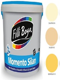 Resim Filli Boya Momento Silan Tam Silinebilir Yıkanabilir Silikonlu Ipek Mat Boya 1,25 lt (kehribar 90) 