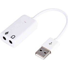 Resim Alfais Zey Alfais 4505 Harici Kablolu 7.1 Usb Ses Kartı 3.5mm Mikrofon Dönüştürücü Adaptör 