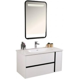 Resim Kobos Linear 100 Cm Banyo Dolabı Seti Bianco Beyaz 