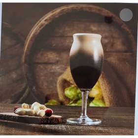 Resim Şık 4'lü Bira Bardağı Seti, 410CC, Beyaz, Dayanıklı ve Estetik Tasarım 