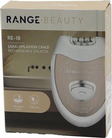 Resim Go İthalat RANGE BEAUTY RE-18 EPİLASYON CİHAZI EPİLATÖR USB ŞARJLI=50DK 2 KADEME HIZ YIKANABİLİR BAŞLIK=18 ÇİFT CIMBIZ (4401) 