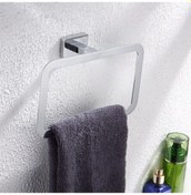 Resim Fause Halka Daire Havluluk Line Krom 