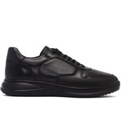Resim Derimod Erkek Siyah Bağcıklı Deri Casual Sneaker,Kışlık Spor Ayakkabı 25WFD6768FT 