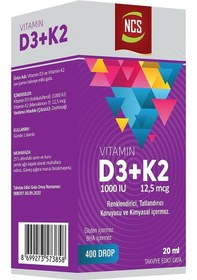 Resim Ncs Ester C Vitamini Kara Mürver 180 Tablet + Ncs Vitamin D3 K2 20 ML 