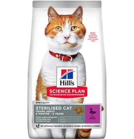 Resim Hill's Sterilised Ördekli Kısırlaştırılmış Yetişkin Kedi Maması 1500 G 