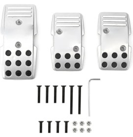 Resim Creatorally 3 Adet R3000 Pedalı Yatak Örtüsü Seti Fren Debriyaj Hızlandırıcı Kaymaz Manuel Şanzıman Yarış Spor Araba (Yurt Dışından) 