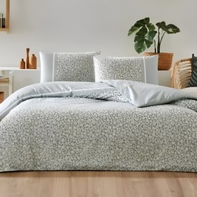 Resim Özdilek Nev Çift Kişilik Ranforce Nevresim Takımı Daisy Field Mint 