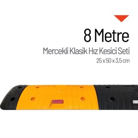 Resim İleri Trafik Mercekli Klasik Hız Kesici, Yol Kasisi 8 Metre 