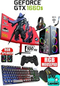 Resim DMC N132x (PUBG,GTA 5) I7 2600 16gb,500gb Hdd,256gb Ssd,6gb Gtx1660,24''100hz Oyuncu Masaüstü Bilgisayar 