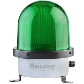 Resim MUCCO D-125 Serisi Endüstriyel Buzzer İkaz Lambası Snt-d12513-b-85-260v Ac - Dc - Yeşil 