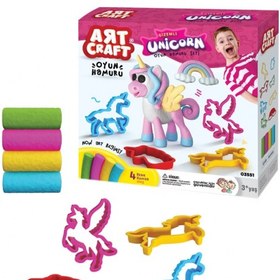 Resim Unicorn Oyun Hamur Seti 200 Gr. - Oyun Hamuru Seti - Hamur Setleri - Hamur Kalıpları - Boynuzlu At 