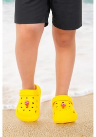 Resim Kiko Kids Eva Plaj Havuz Okul Kreş Erkek Çocuk Terlik Twg 755 Sarı 