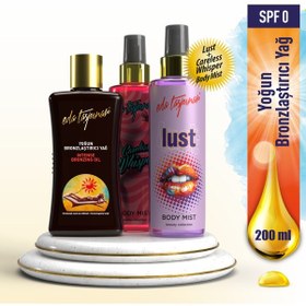 Resim Eda Taşpınar Yoğun Bronzlaştırıcı SPF 0 (200ml) - Lust & Whisper Body Mist 200ml 