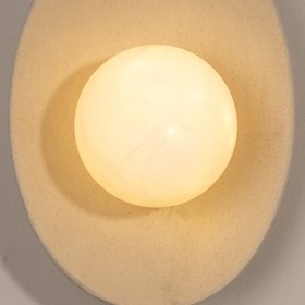 Resim Oval Ceramic Wall Light - 15" / 40 Cm Diameter / Terrazzo Umbra 4020 