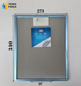Resim Teka: DH260VR01 | 273x340 mm | Aspiratör & Davlumbaz Tel Yağ Filtresi | Model: 81484013 | 27,3x34 cm 